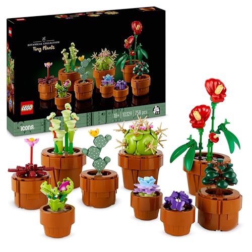 LEGO Botanicals Piantine - Set di 9 Piante Finte in Vaso