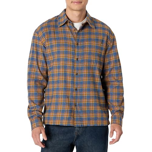 Amazon Essentials Camicia in Flanella a Maniche Lunghe Uomo
