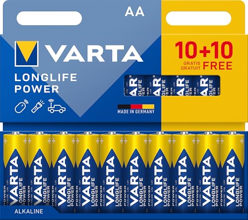 VARTA Longlife Power Pile AA Alcaline 20 Pezzi