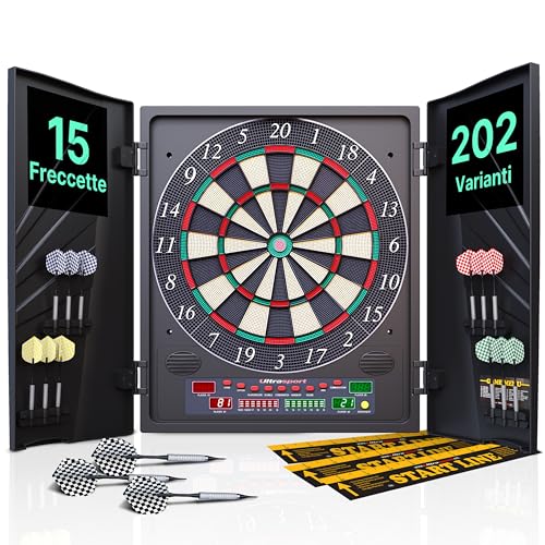 Ultrasport Classic Dart Tavola Freccette Elettronica 16 Giocatori 38 Giochi