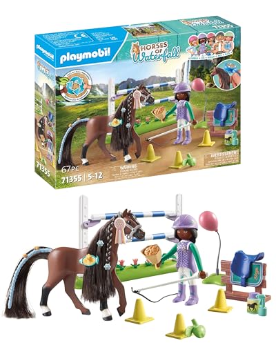 PLAYMOBIL Horses of Waterfall 71355 Percorso a Ostacoli per Torneo