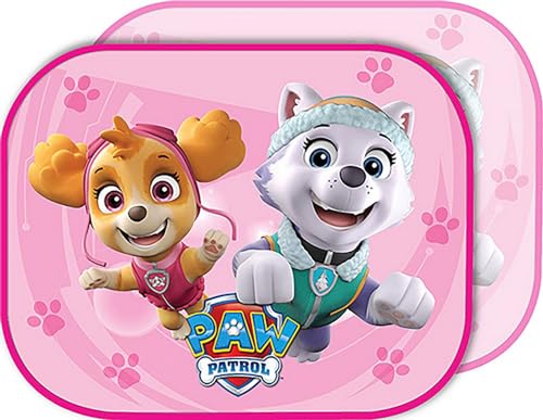 Paw Patrol Coppia tendine parasole laterali auto rosa