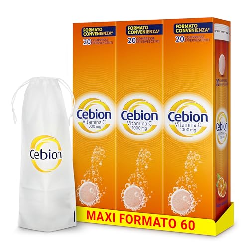 Cebion Vitamina C 1000 mg Effervescente Arancia, 60 compresse