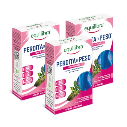 Equilibra Integratori Perdita di Peso Konjac e Fucus, 3x60 Capsule