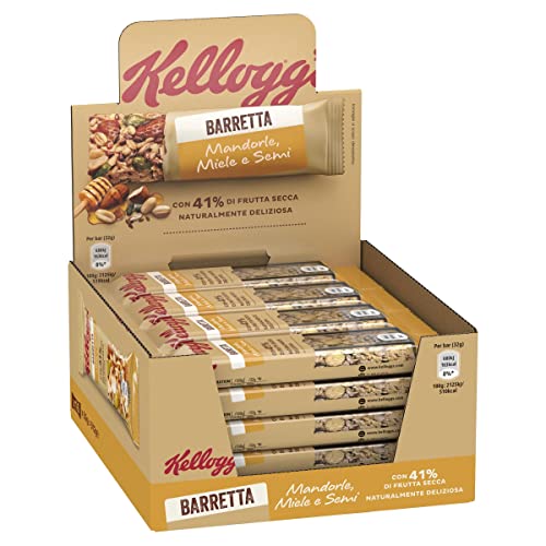 Kellogg's Barrette Mandorle, Miele e Semi, 16x32g