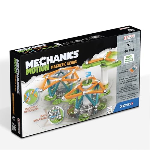 Geomag Mechanics Motion Magnetic Gears 160 Pezzi