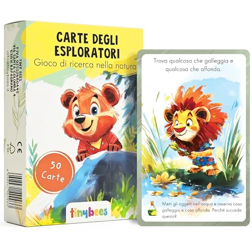 Carte degli Esploratori 4-10 Anni – 50 Attività Outdoor e Missioni Natura