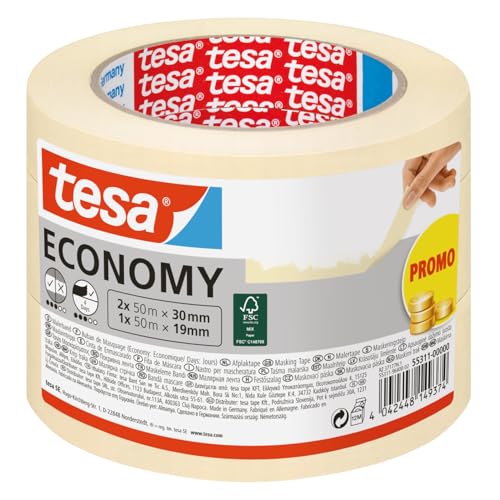 tesa Nastro Mascheratura ECONOMY EcoLogo 3 rotoli
