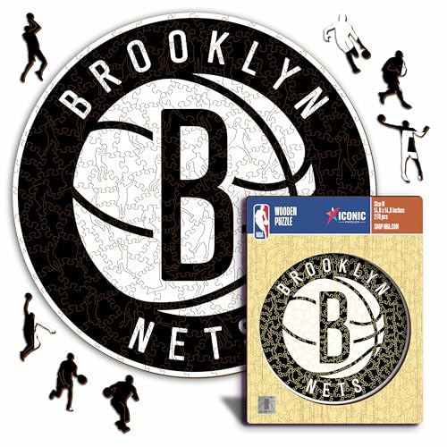 Iconic Puzzles Brooklyn Nets Logo Puzzle 500 Pezzi