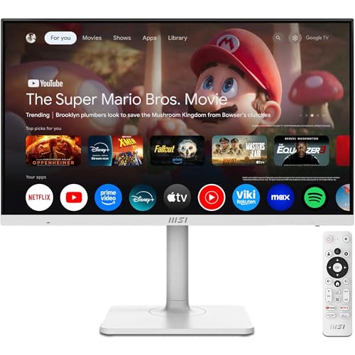MSI Modern MD272UPSW Monitor Smart Google TV 27" 4K UHD