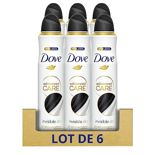 Dove Deodorante Spray Advanced Care Antitraspirante, 6 x 200 ml