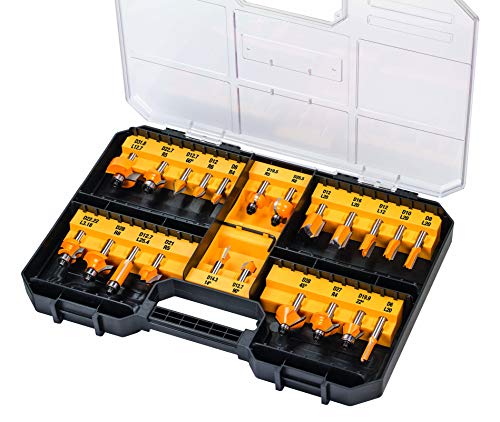DEWALT DT90017-QZ Set 22 Frese per Legno