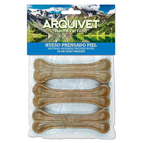 ARQUIVET Osso Pressato Pelle Bovina 15 cm, 3 Unità