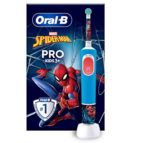 Oral-B Spazzolino Elettrico Ricaricabile Pro Kids Marvel Spiderman per Bambini da 3 Anni