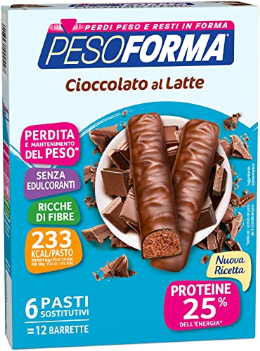 Pesoforma Barrette Cioccolato al Latte - 6 pasti sostitutivi