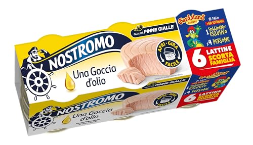 Nostromo Tonno all'Olio di Oliva Pinna Gialla, 6 Lattine da 60g