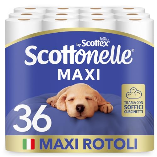 Scottonelle Carta Igienica Morbida e Resistente, 36 Rotoli Maxi