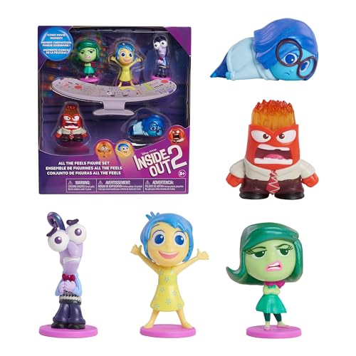 Set 5 Mini Personaggi Inside Out 2 Disney Pixar