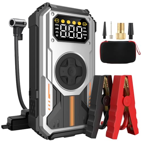 Eigotrav Avviatore Batteria Auto 7000A con Compressore 150PSI