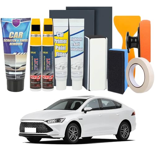 Lalieffacely Kit Rimuovi Graffi Auto con Polish e Penna Ritocco Vernice