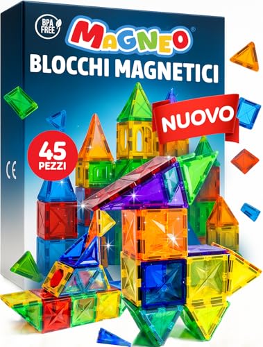 Blocchi Magnetici – per Bambini – Gioco Creativo con – Educativo – Idea Regalo