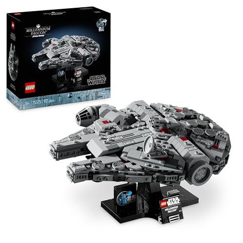 LEGO Star Wars Millennium Falcon - Set da Collezione per Adulti con Espositore