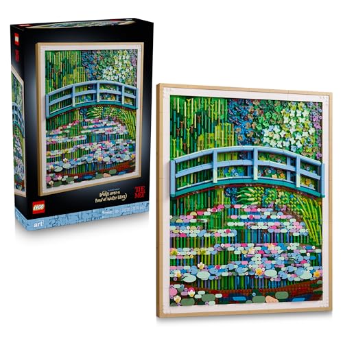LEGO Art Claude Monet – Lo Stagno delle Ninfee, Quadro 3D da Parete per Adulti