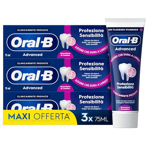 Oral-B Dentifricio Advanced Protezione Sensibilità 3x75ml