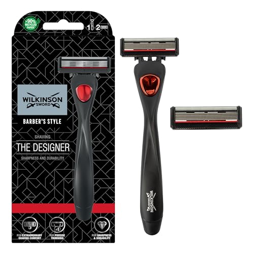 Wilkinson Sword Barber's Style Rasoio The Designer 5 lame, 1 manico + 2 ricariche