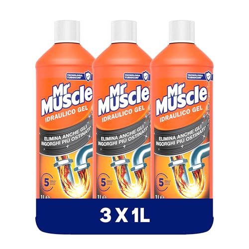 Mr Muscle Idraulico Gel, Disgorgante Professionale Pezzi x 1000 ml