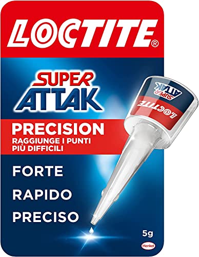 Loctite Super Attak Colla Trasparente con Beccuccio Extra per Plastica