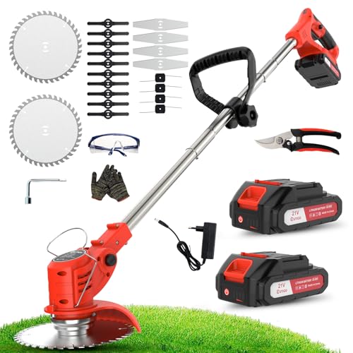 OUTIGO Decespugliatore a Batteria 800W, 4 Lame