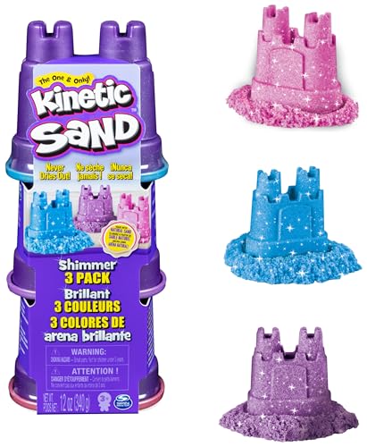 Kinetic Sand Confezione 3 Mini Castelli 340g Sabbia Modellabile