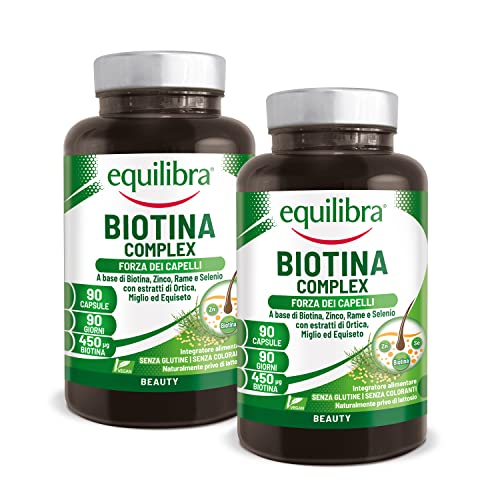 Equilibra Biotina Altodosata 450 mcg Capelli e Unghie 2x90 Capsule