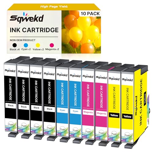 Sqwekd Cartucce Compatibili 604XL per Epson XP-2200, WF-2910 (10 Pezzi)