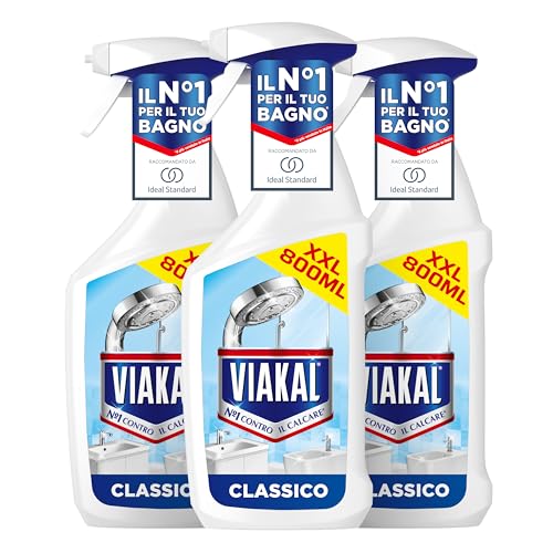 Viakal Classico Spray Anticalcare, confezione da 3