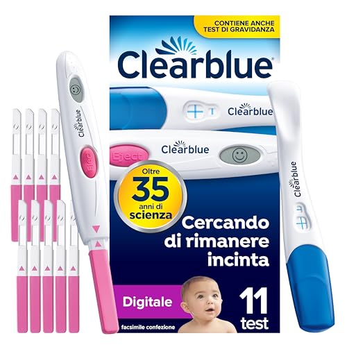 Clearblue Test di ovulazione digitale 10 test + 1 test di gravidanza