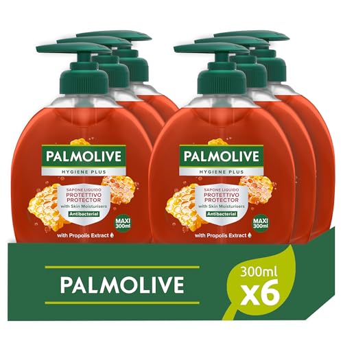 Palmolive Sapone Liquido Mani Hygiene Plus Protettivo Antibatterico 12 x 300ml