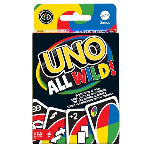 Mattel Games UNO All Wild Gioco di Carte, 7+ Anni, 2-10 Giocatori