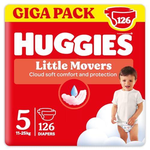 Huggies Little Movers Pannolini Taglia 5 Gigapack 126 pezzi