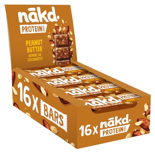 Nākd. Protein Burro di Arachidi Barrette Proteiche 16 Pezzi