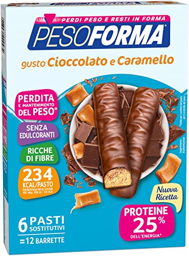 Pesoforma Barrette 6 Pasti Cioccolato al Caramello