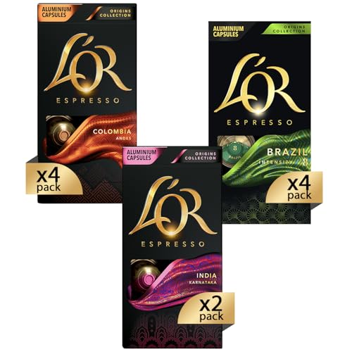 L'Or Capsule Caffè Espresso Confezione Mista Origini 100 Pezzi