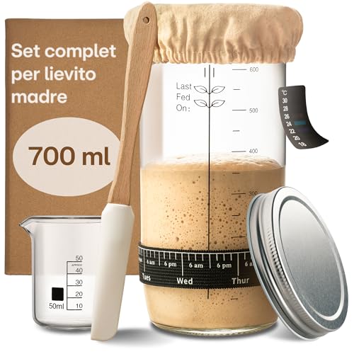 Praknu Kit Lievito Madre Vetro 700ml