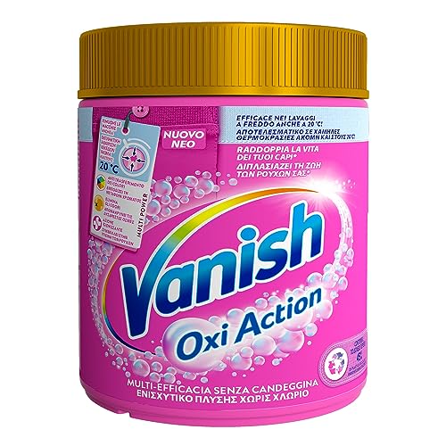 Vanish Oxi Action Multipower Polvere Rosa, Smacchiatore per Capi Colorati