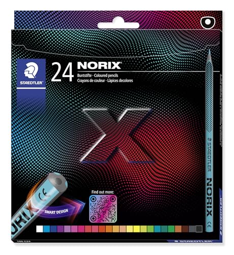 STAEDTLER NORIX Matite colorate, 24 colori assortiti