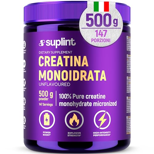 Polvere di Creatina Monoidrato 500g, 147 Porzioni
