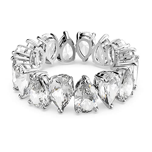 Swarovski Matrix Vittore Collezione Anello, Bianco, Matrix Vittore Drop Cut Ring
