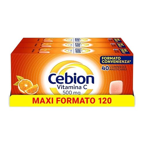 Cebion Vitamina C 500 mg Masticabile Arancia, 120 compresse