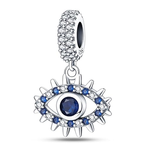 TINSLO Bead Charm Ciondolo Argento 925 con Cubic Zirconia per Braccialetti